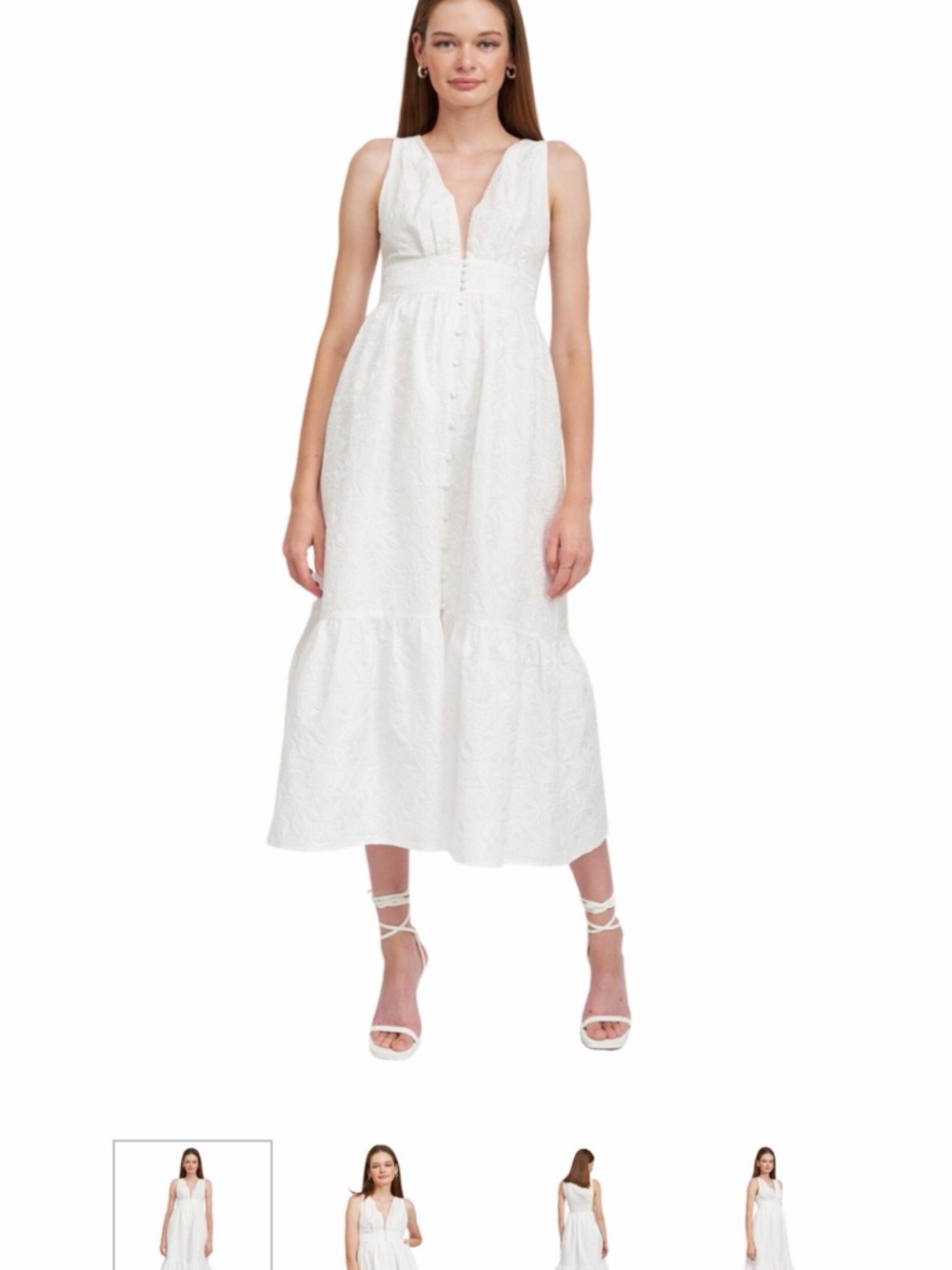 En Saison White Maxi Dress